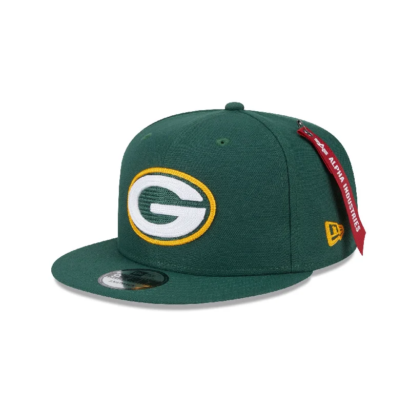 Alpha Industries x Green Bay Packers Green 9FIFTY Snapback Hat