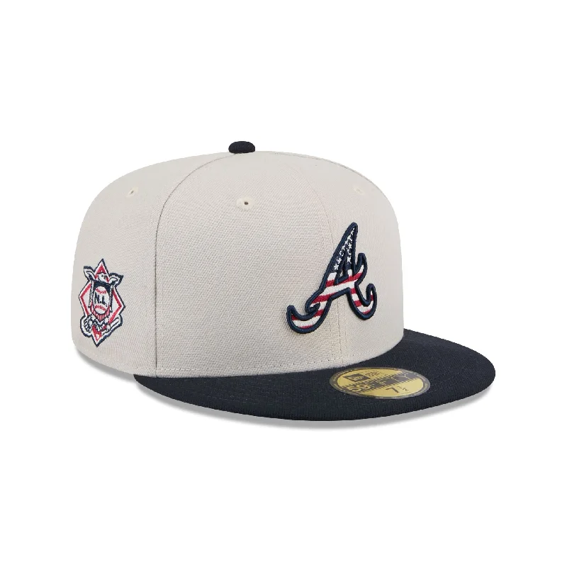 Atlanta Braves Independence Day 2024 59FIFTY Fitted Hat