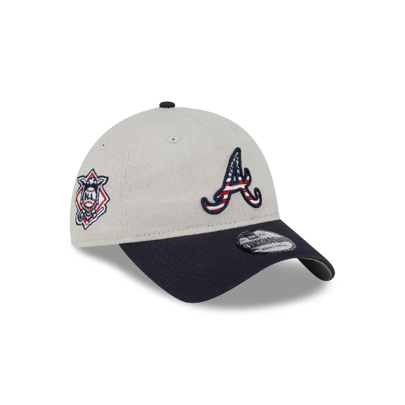 Atlanta Braves Independence Day 2024 9TWENTY Adjustable Hat