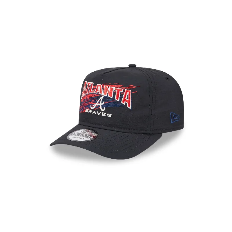 Atlanta Braves Throwback Brush Golfer Hat