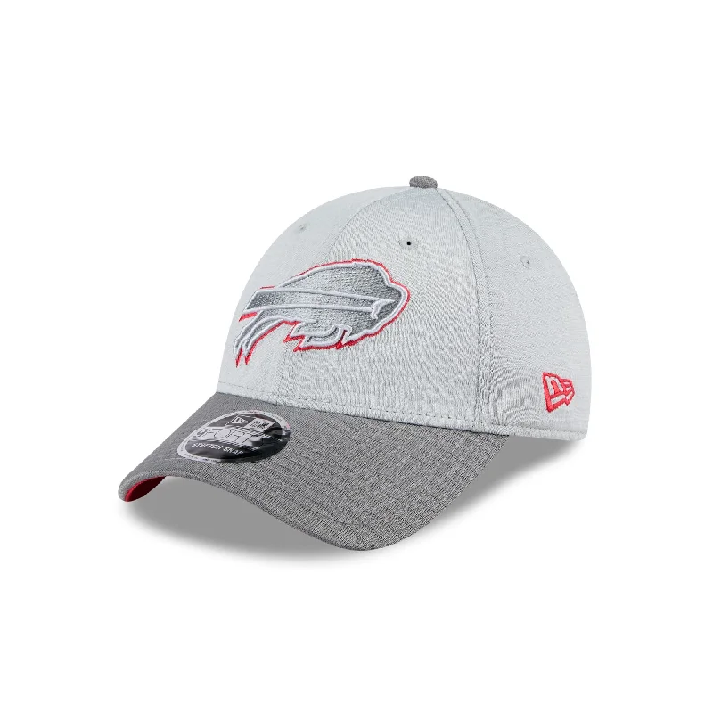 Buffalo Bills 2024 Training Gray 9FORTY Stretch-Snap Hat