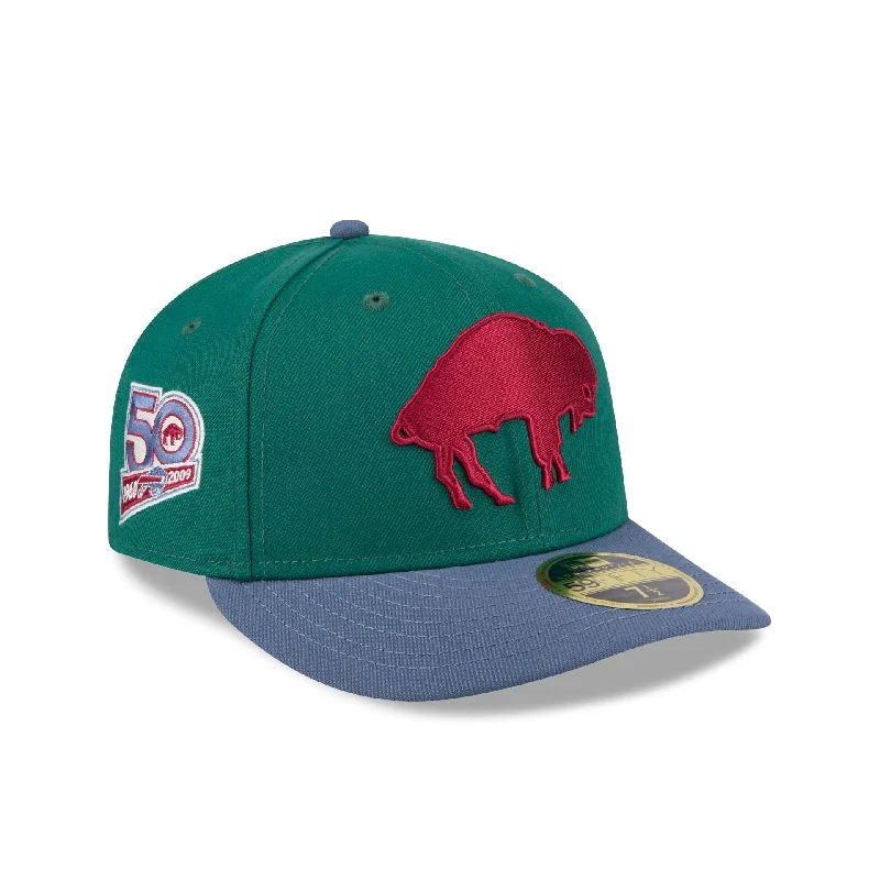 Buffalo Bills Green Gemstone Low Profile 59FIFTY Fitted Hat