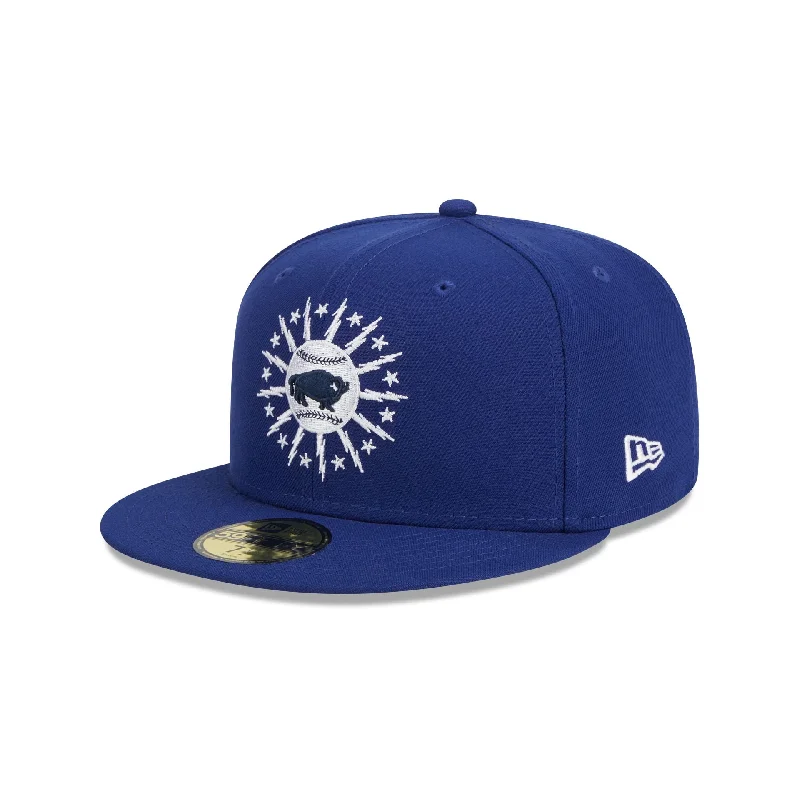 Buffalo Bisons Theme Night Blue 59FIFTY Fitted Hat