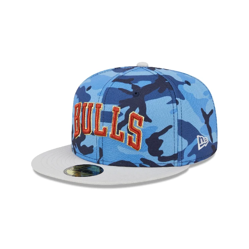 Chicago Bulls Blue Camo 59FIFTY Fitted Hat