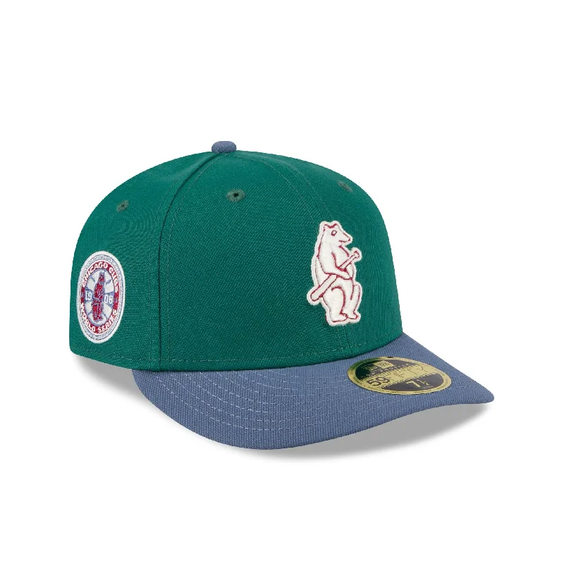 Chicago Cubs Green Gemstone Low Profile 59FIFTY Fitted Hat