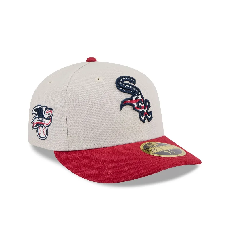 Chicago White Sox Independence Day 2024 Low Profile 59FIFTY Fitted Hat