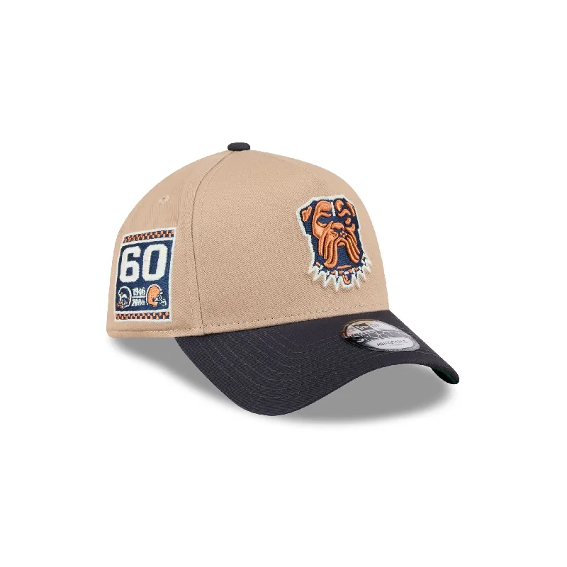 Cleveland Browns Beige Khaki 9FORTY A-Frame Snapback Hat