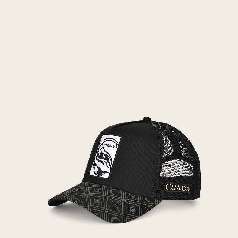 Cuadra Men's Cap, Stingray Black