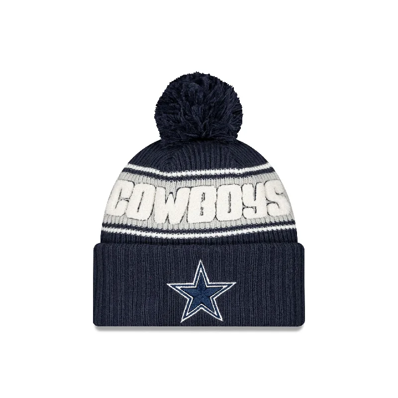 Dallas Cowboys 2024 Cold Weather Kids Pom Knit Hat