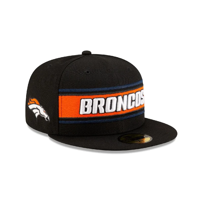 Denver Broncos 2024 Sideline Black 59FIFTY Fitted Hat