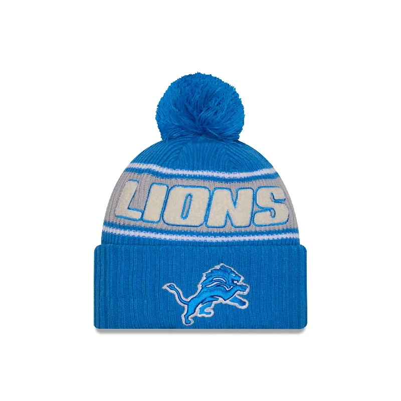 Detroit Lions 2024 Cold Weather Sport Pom Knit Hat