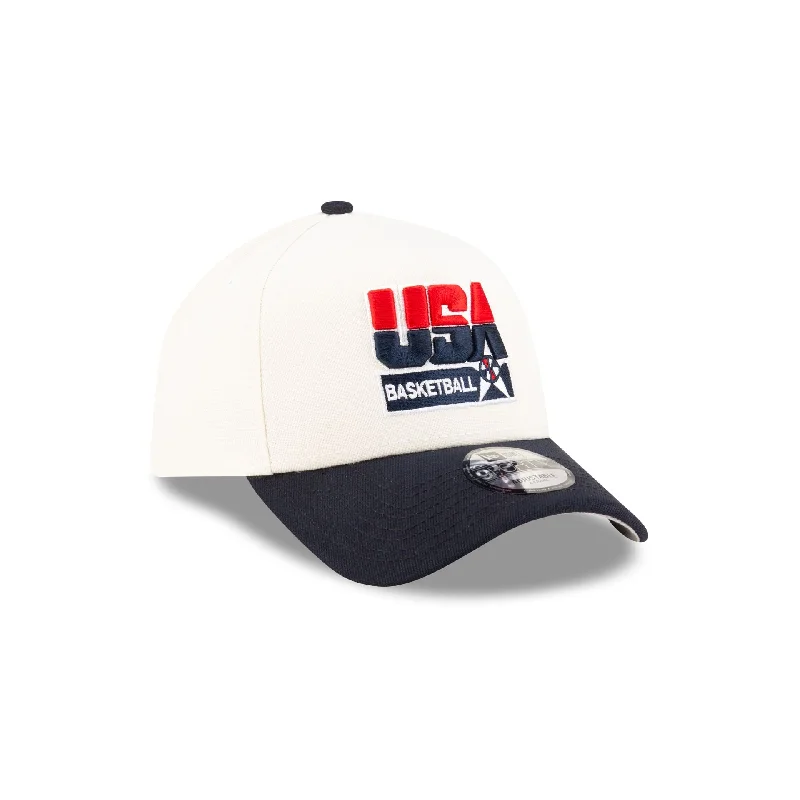 Dream Team Chrome White A-Frame Snapback Hat