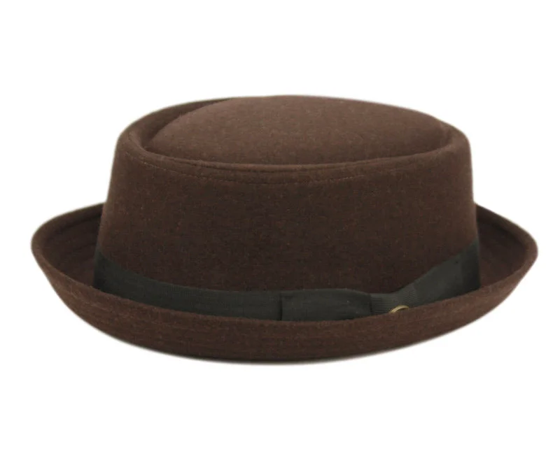 Round Shape Pork Pie Fedora Hat | Wool Blend | Epoch Men's s