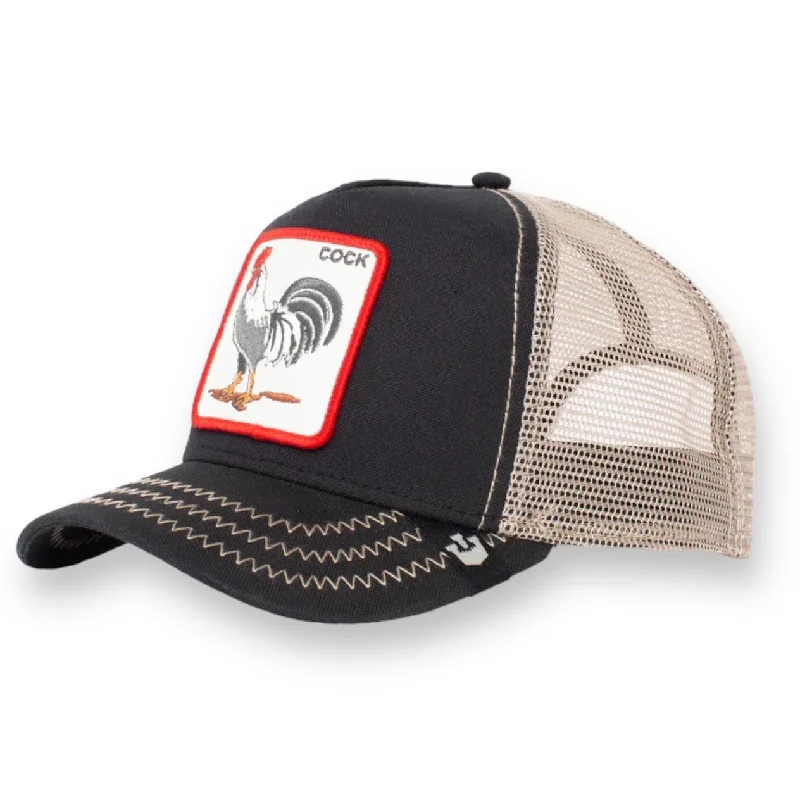 GOORIN BROS THE COCK (BLACK) TRUCKER MESH SNAPBACK