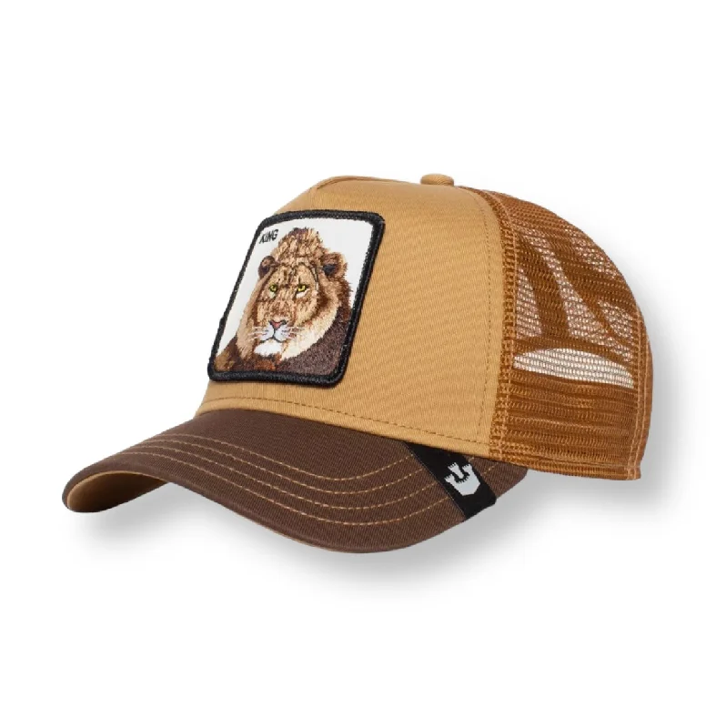 GOORIN BROS THE KING LION (WHISKEY) TRUCKER MESH SNAPBACK