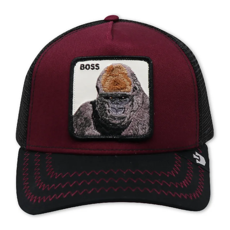 GOORIN BROS THE BOSS (WINE) TRUCKER MESH SNAPBACK