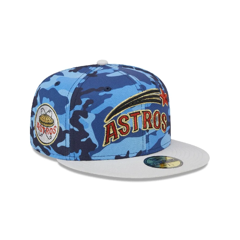 Houston Astros Blue Camo 59FIFTY Fitted Hat