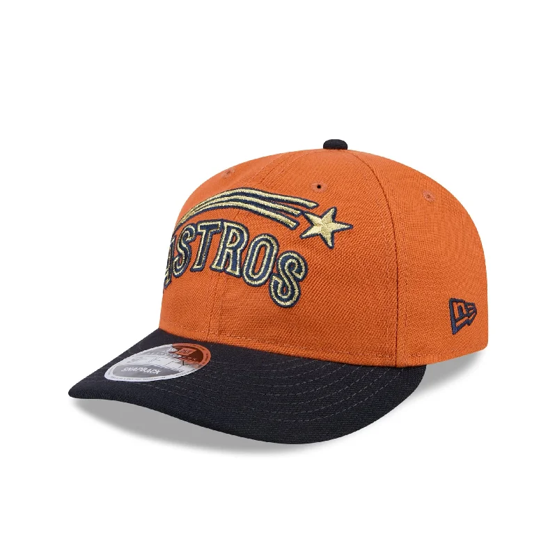 Houston Astros Gold Wood Retro Crown 9FIFTY Snapback Hat