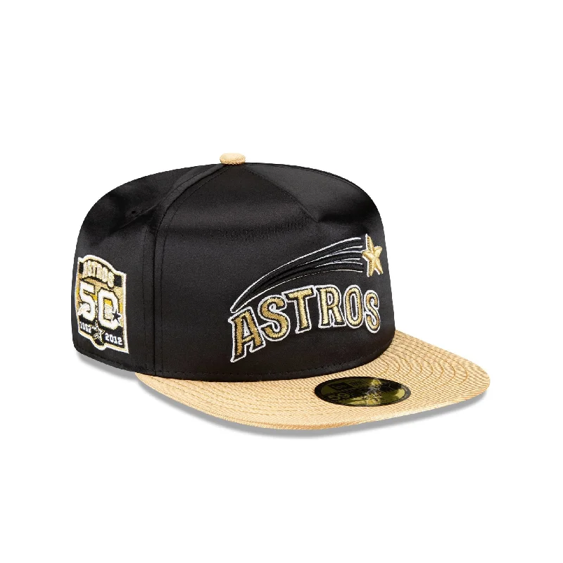 Houston Astros Metallic Gold 59FIFTY A-Frame Fitted Hat