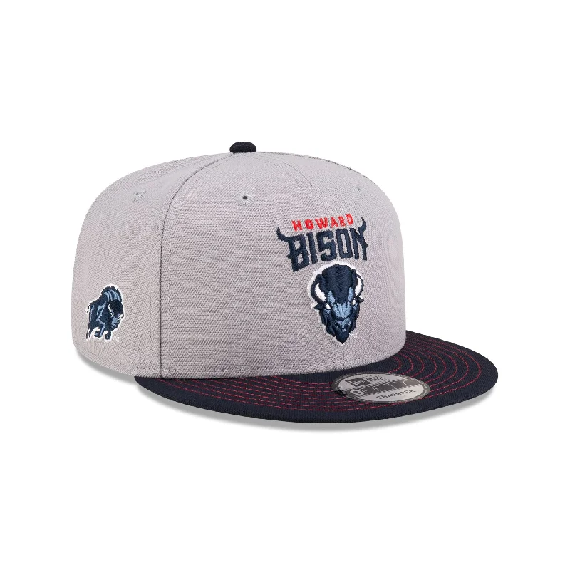 Howard Bison Gray 9FIFTY Snapback Hat