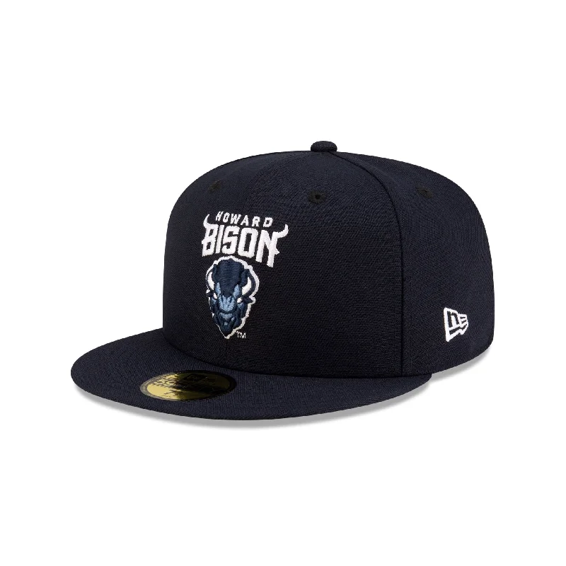 Howard Bison Navy 59FIFTY Fitted Hat