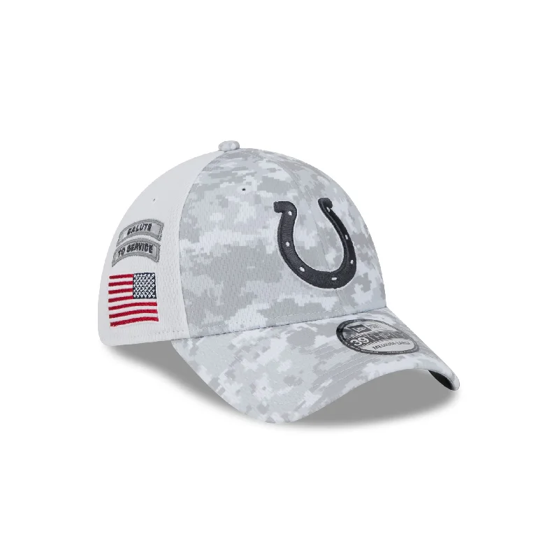 Indianapolis Colts 2024 Salute to Service 39THIRTY Stretch Fit Hat