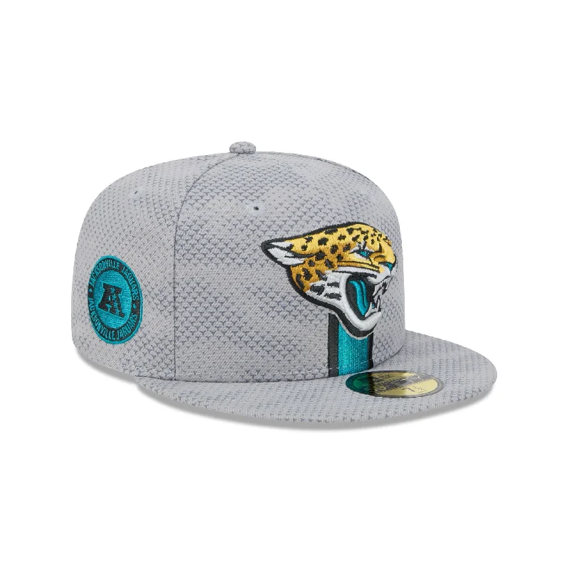 Jacksonville Jaguars 2024 Sideline Gray 59FIFTY Fitted Hat