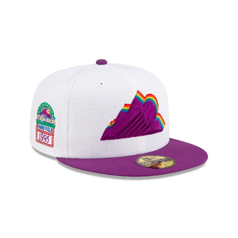 Just Caps Kaleidoscope Colorado Rockies 59FIFTY Fitted Hat