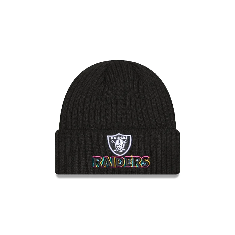 Las Vegas Raiders 2024 Crucial Catch Tech Knit Hat