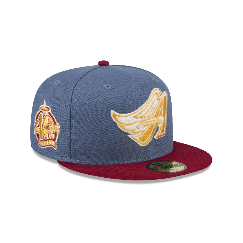 Los Angeles Angels Deep Blue 59FIFTY Fitted Hat