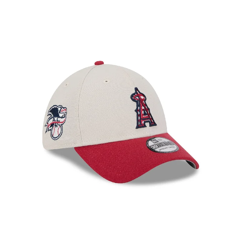 Los Angeles Angels Independence Day 2024 39THIRTY Stretch Fit Hat