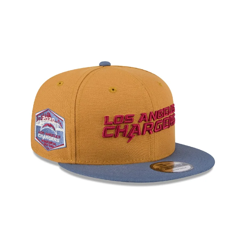 Los Angeles Chargers Panama Tan 9FIFTY Snapback Hat