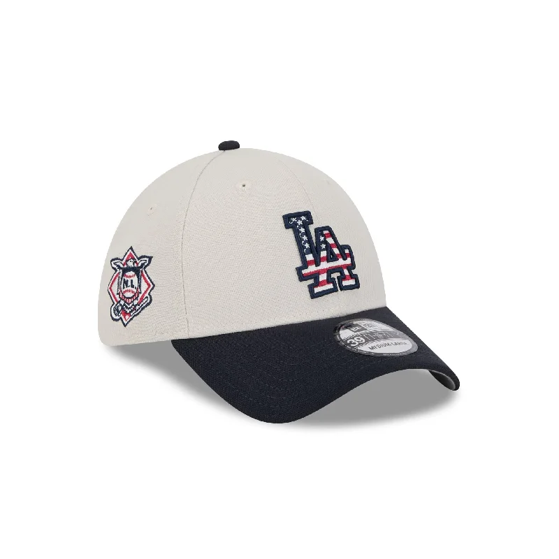 Los Angeles Dodgers Independence Day 2024 39THIRTY Stretch Fit Hat