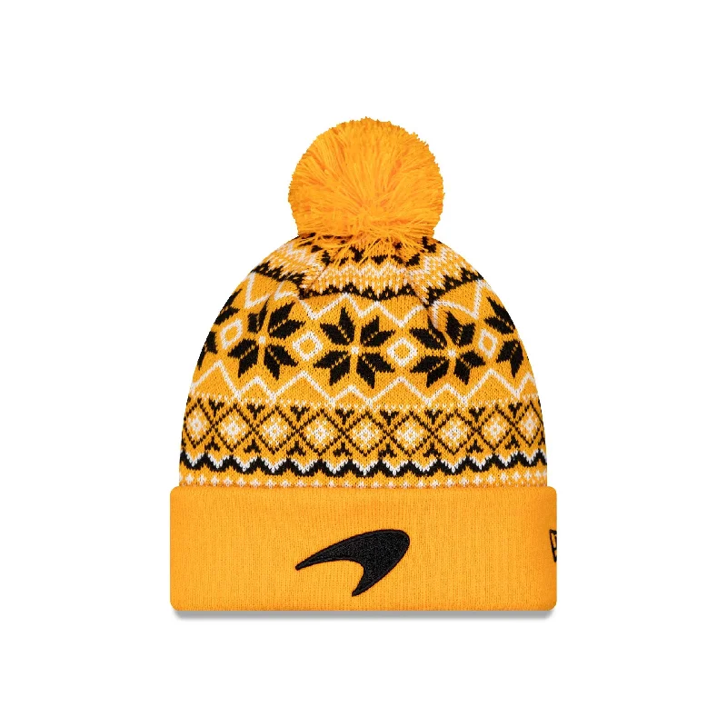 McLaren Formula 1 Team Papaya Pom Knit Hat