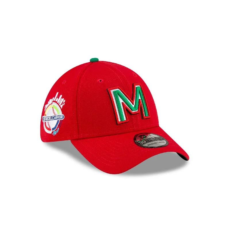 Mexico Caribbean Series Away Red 39THIRTY Stretch Fit Hat