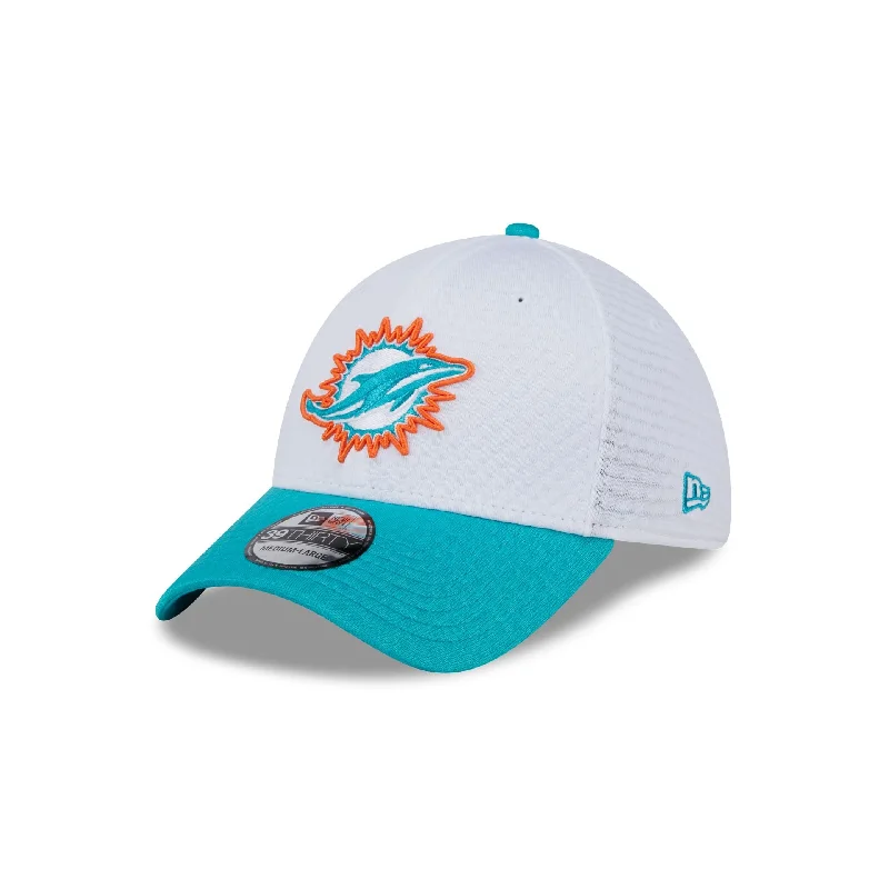 Miami Dolphins 2024 Training 39THIRTY Stretch Fit Hat