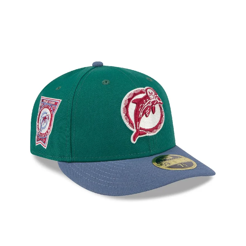 Miami Dolphins Green Gemstone Low Profile 59FIFTY Fitted Hat