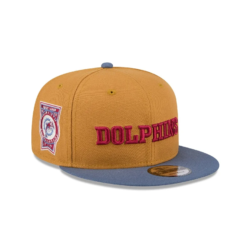 Miami Dolphins Panama Tan 9FIFTY Snapback Hat