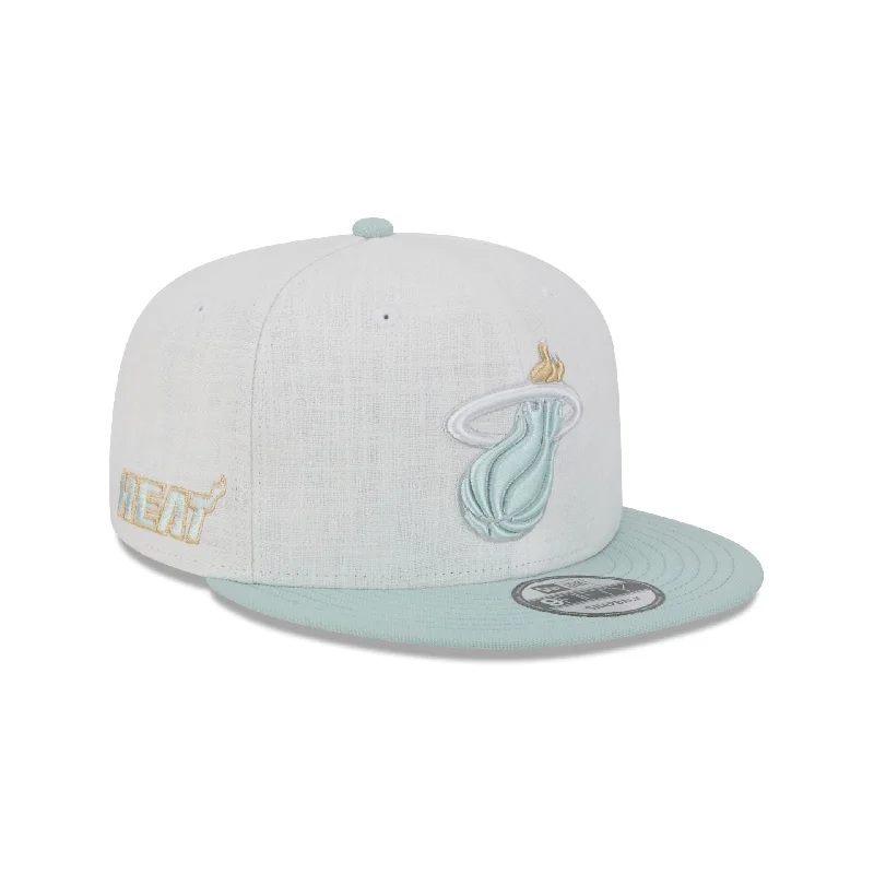 Miami Heat Minty Breeze Logo Select 9FIFTY Snapback Hat