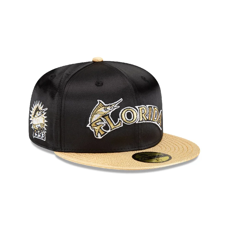 Miami Marlins Metallic Gold 59FIFTY Fitted Hat