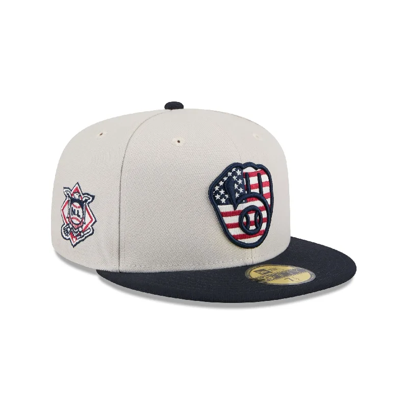 Milwaukee Brewers Independence Day 2024 59FIFTY Fitted Hat