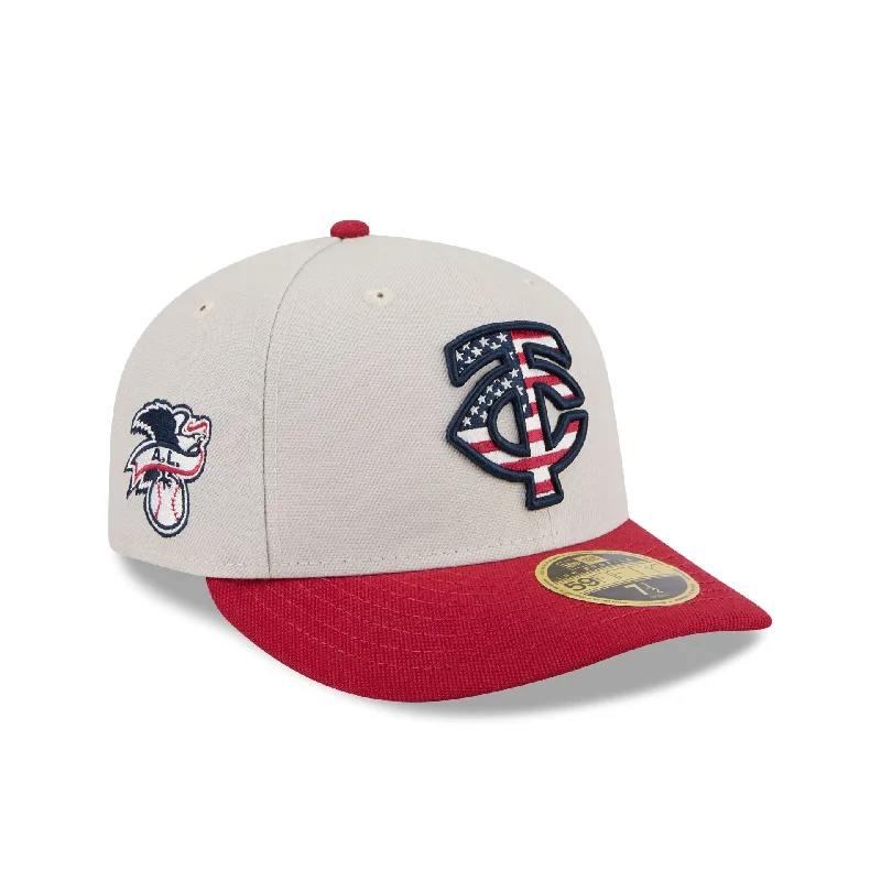 Minnesota Twins Independence Day 2024 Low Profile 59FIFTY Fitted Hat