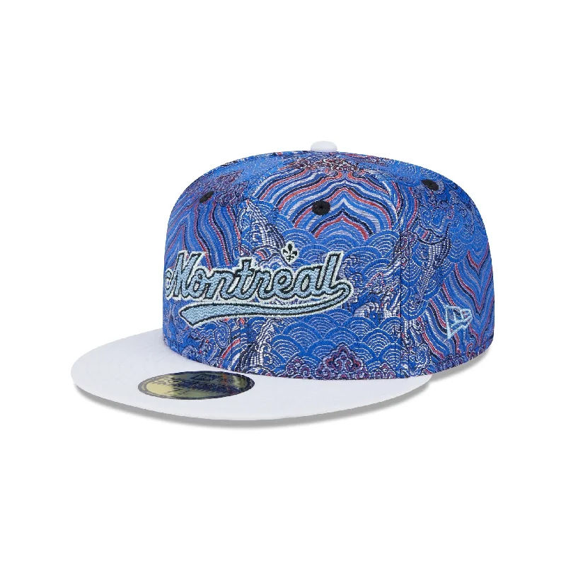 Montreal Expos Wave Fill 59FIFTY Fitted Hat