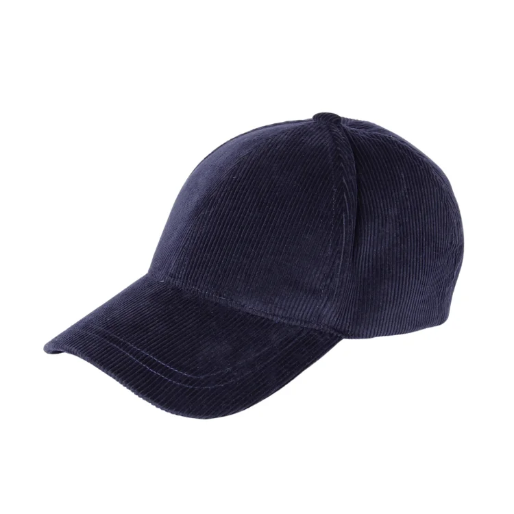 Mossant Paris Remi Corduroy Cap - Midnight Navy