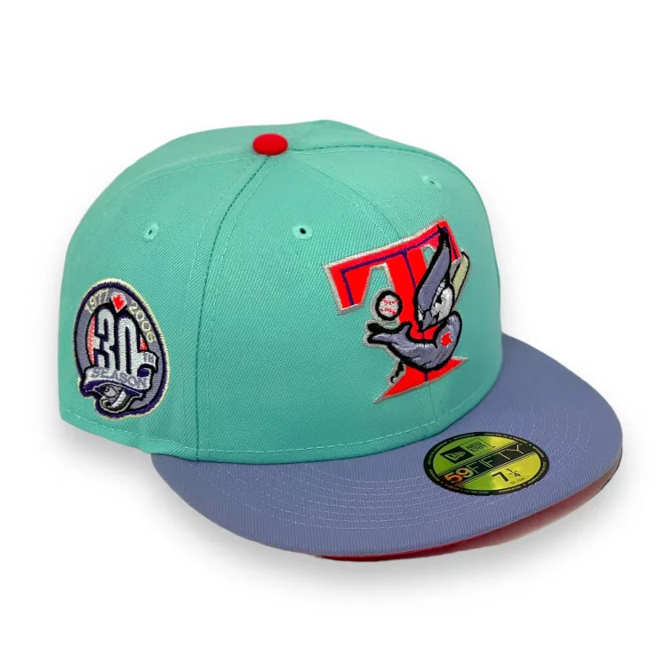 TORONTO BLUEJAYS (MINT) (30TH ANNIVERSARY) NEW ERA 59FIFTY FITTED (LAVA UNDER VISOR)