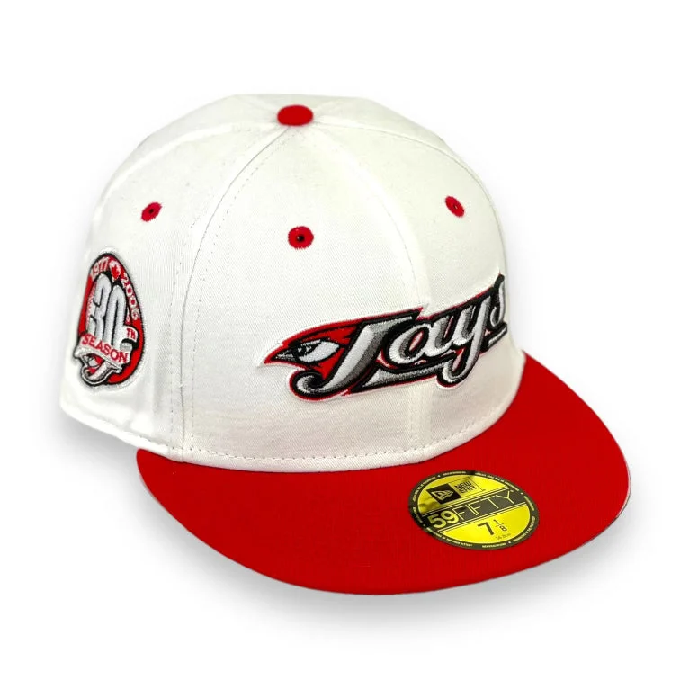 TORONTO BLUEJAYS  (WHITE/RED) (30TH SEASON )NEW ERA 59FIFTY FITTED