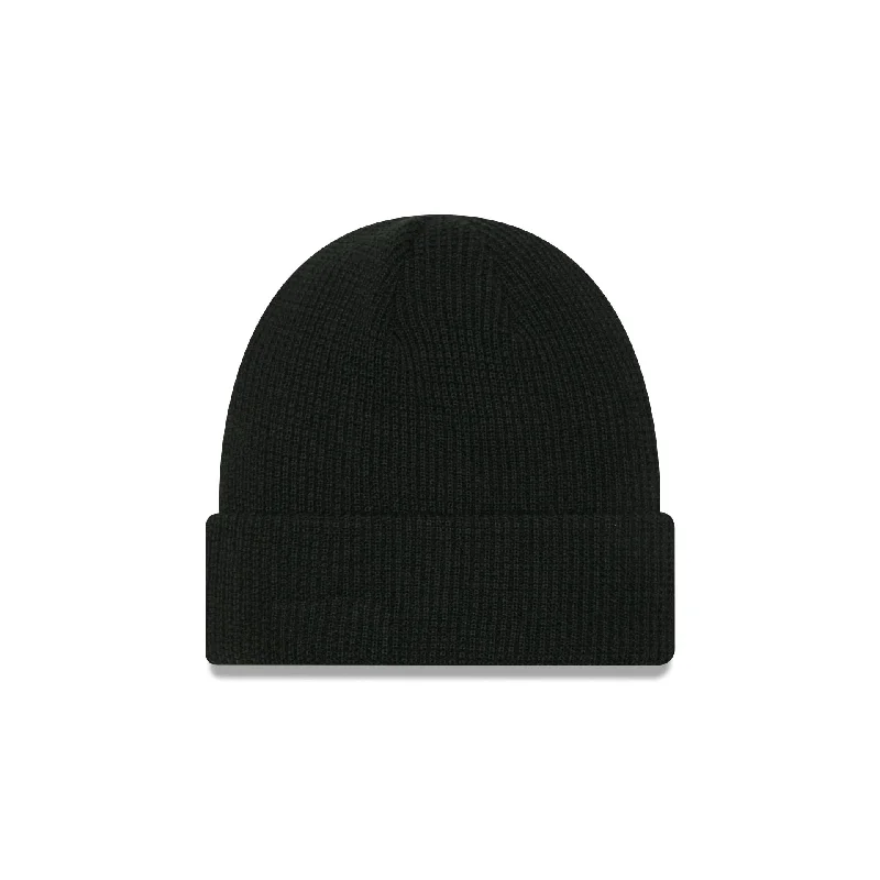 New Era Cap Black Waffle Knit Beanie