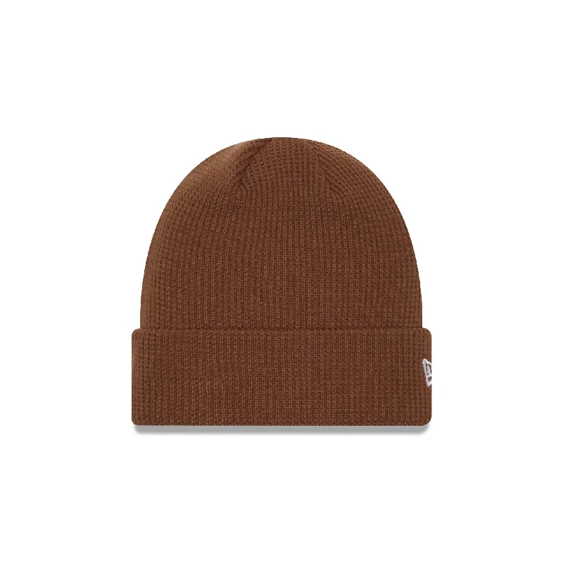 New Era Cap Brown Waffle Knit Beanie