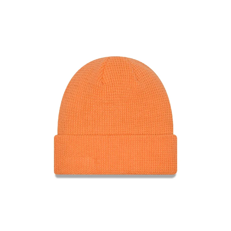 New Era Cap Orange Waffle Knit Beanie