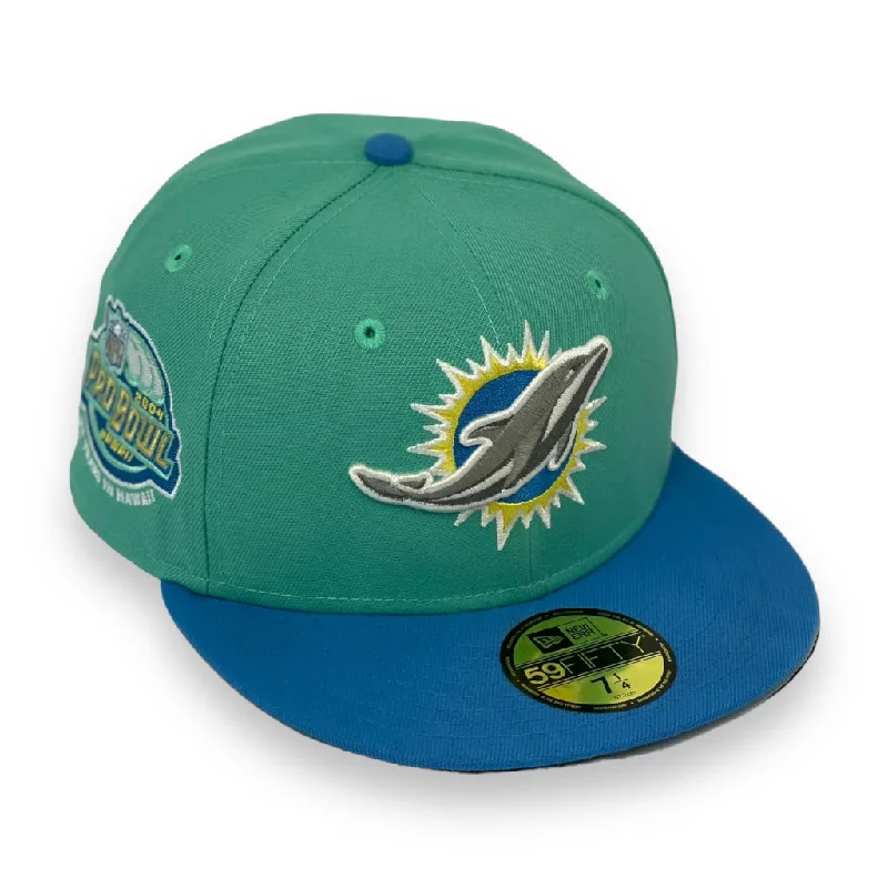 MIAMI DOLPHINS (2004 PRO BOWL) NEW ERA 59FIFTY FITTED (AQUA UNDER VISOR)